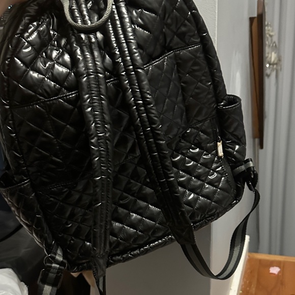 Peloton Quilted Black Backpack - Picture 2 of 3